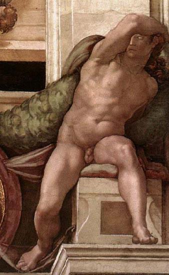 Ignudo, Michelangelo Buonarroti